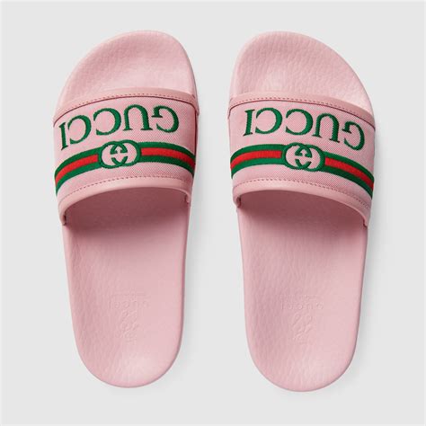 gucci kids sliders|gucci slides kids girls.